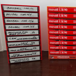 Cassette Tape Holder Storage Organizer White