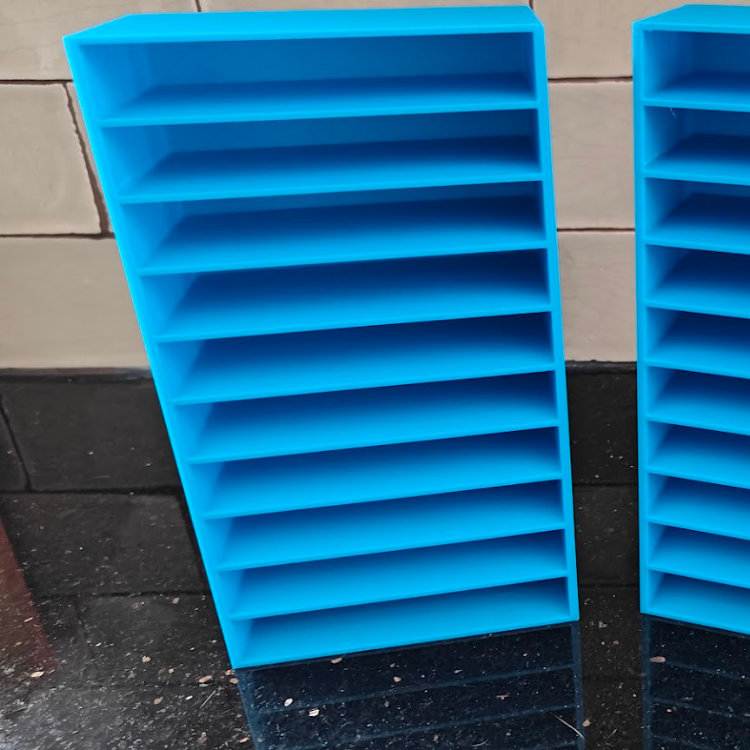 Cassette Tape Holder Storage Organizer Blue