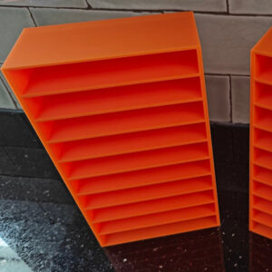 Cassette Tape Holder Storage Organizer Orange