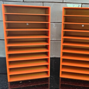 Cassette Tape Holder Storage Organizer Orange / Gold