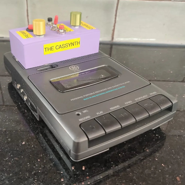 Cassynth Modified Cassette Player Sampler Synthesizer