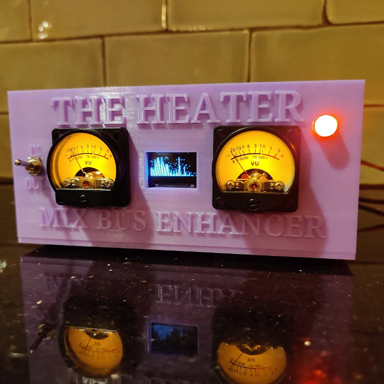 Heater W Spectrum Analyzer The Heater Analog Mixbus Enhancer Harmonic Coloration & Glue!