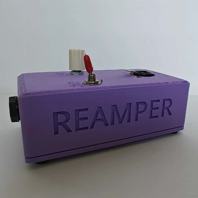 Reamper Boutique Guitar Reamp Box for recording / mixing Bass Vocals and Keys